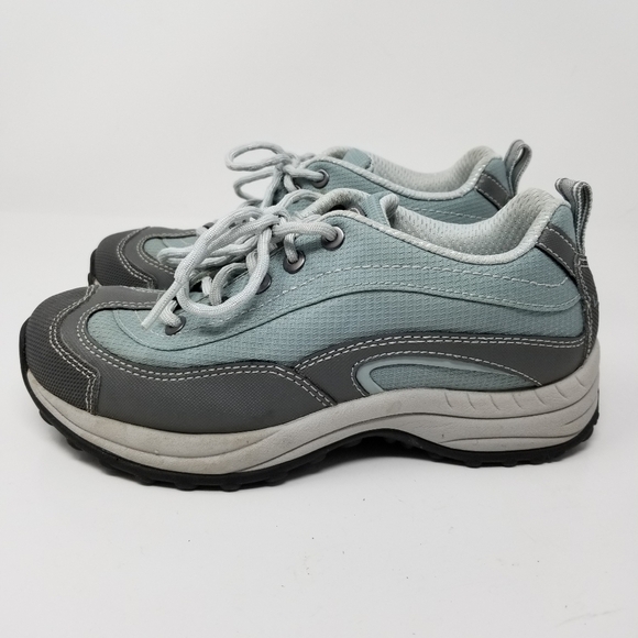 LL Bean Women's Size 6 Sneaker Trail Hiking Athletic Low Top Lace Up Blue Gray - Picture 2 of 12